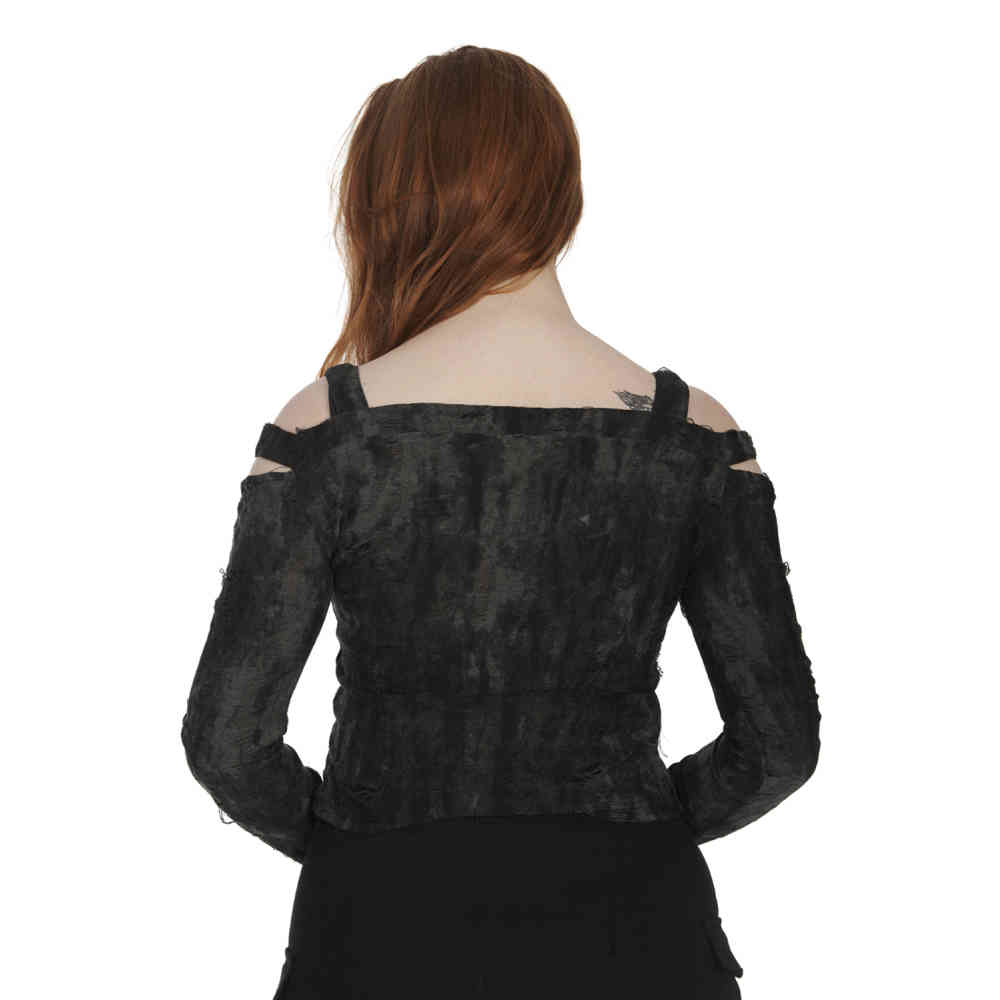 Banned - Undone Longsleeve top - Zwart